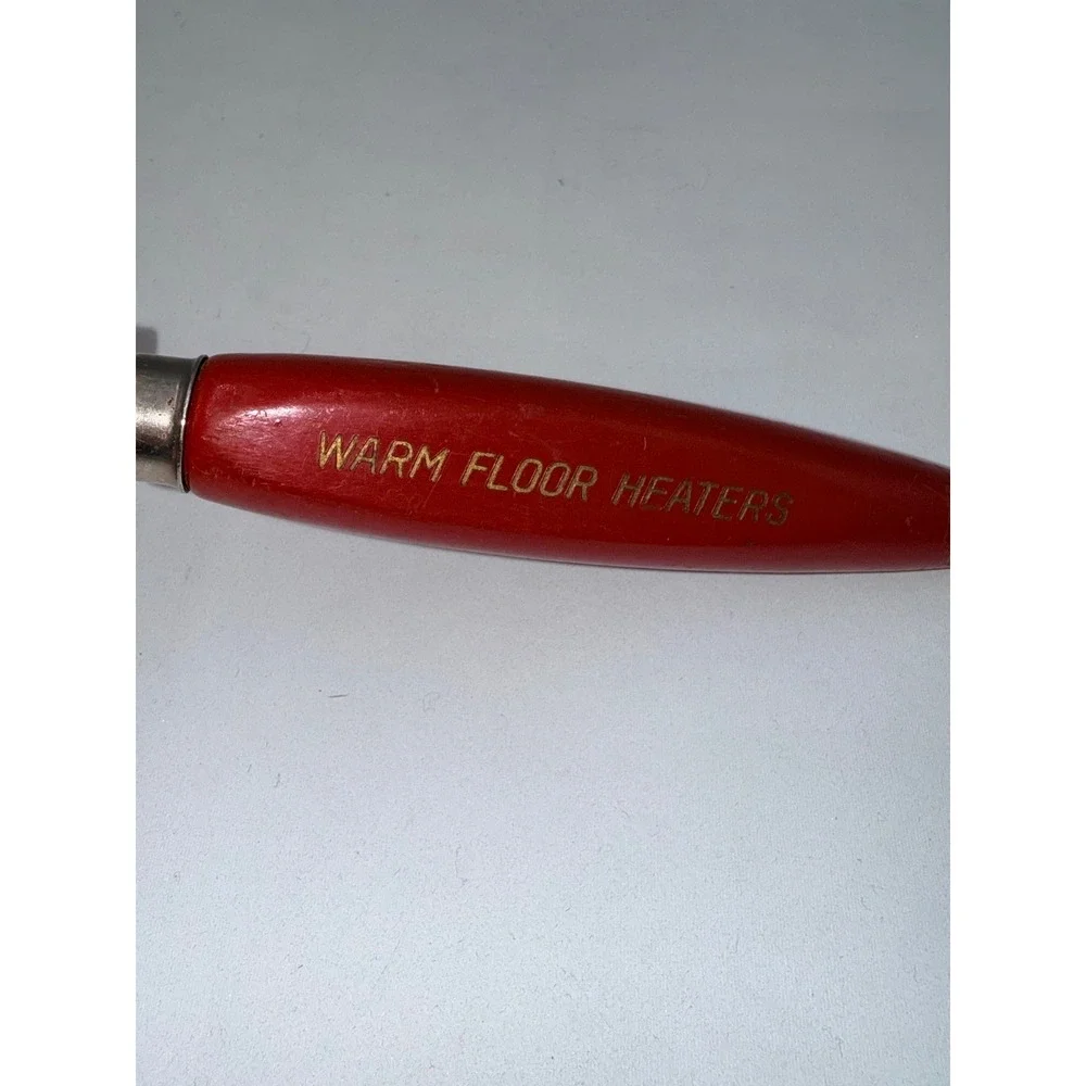 Knife Sharpener Red Vintage Siegler Warm Floor Heaters Promo Tool
